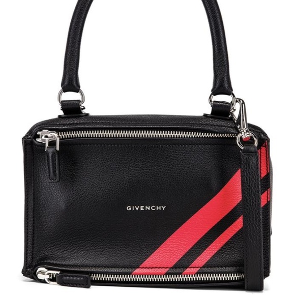 Givenchy Handbags - Givenchy Red Stripe Small Pandora Shoulder Bag Givenchy Handbags - Givenchy Red Stripe Small Pandora Shoulder Bag